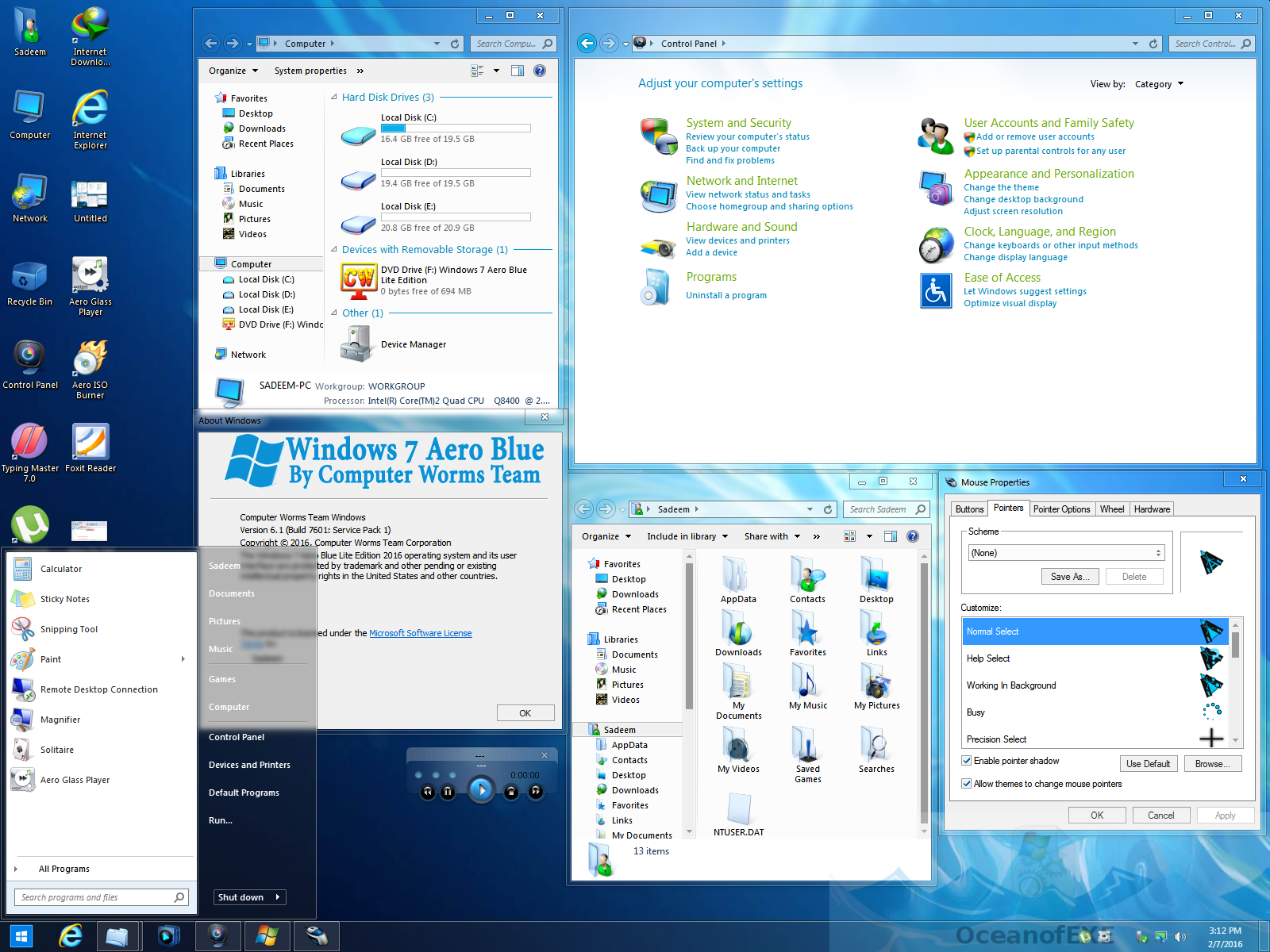 Windows 7 Aero Blue Edition Latest Version Download