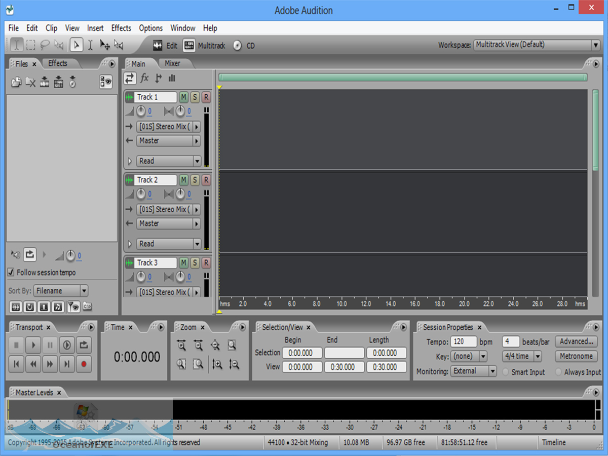 Adobe Audition 2.0 Download Free - OceanofEXE